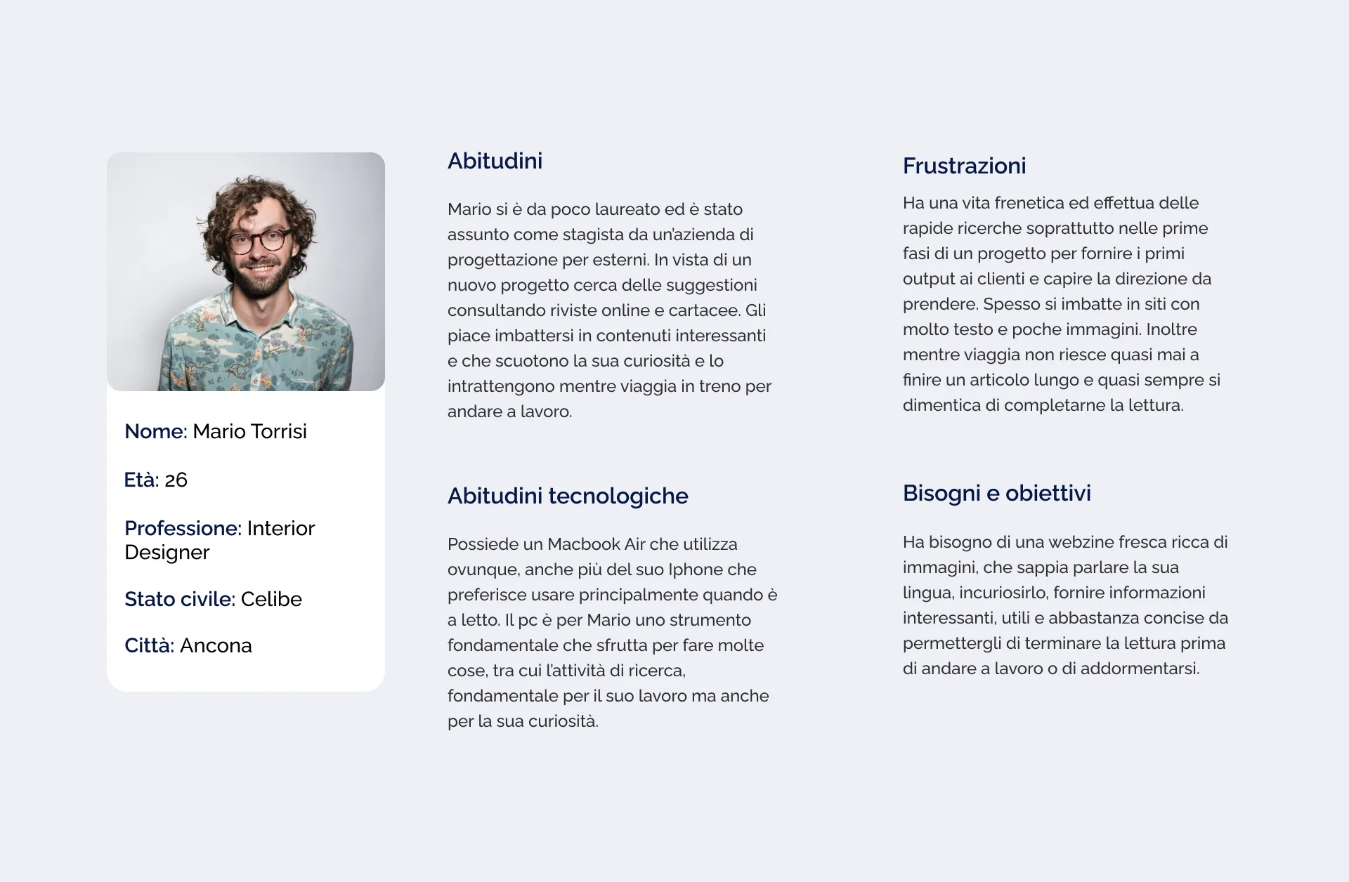 Primo proto-user personas