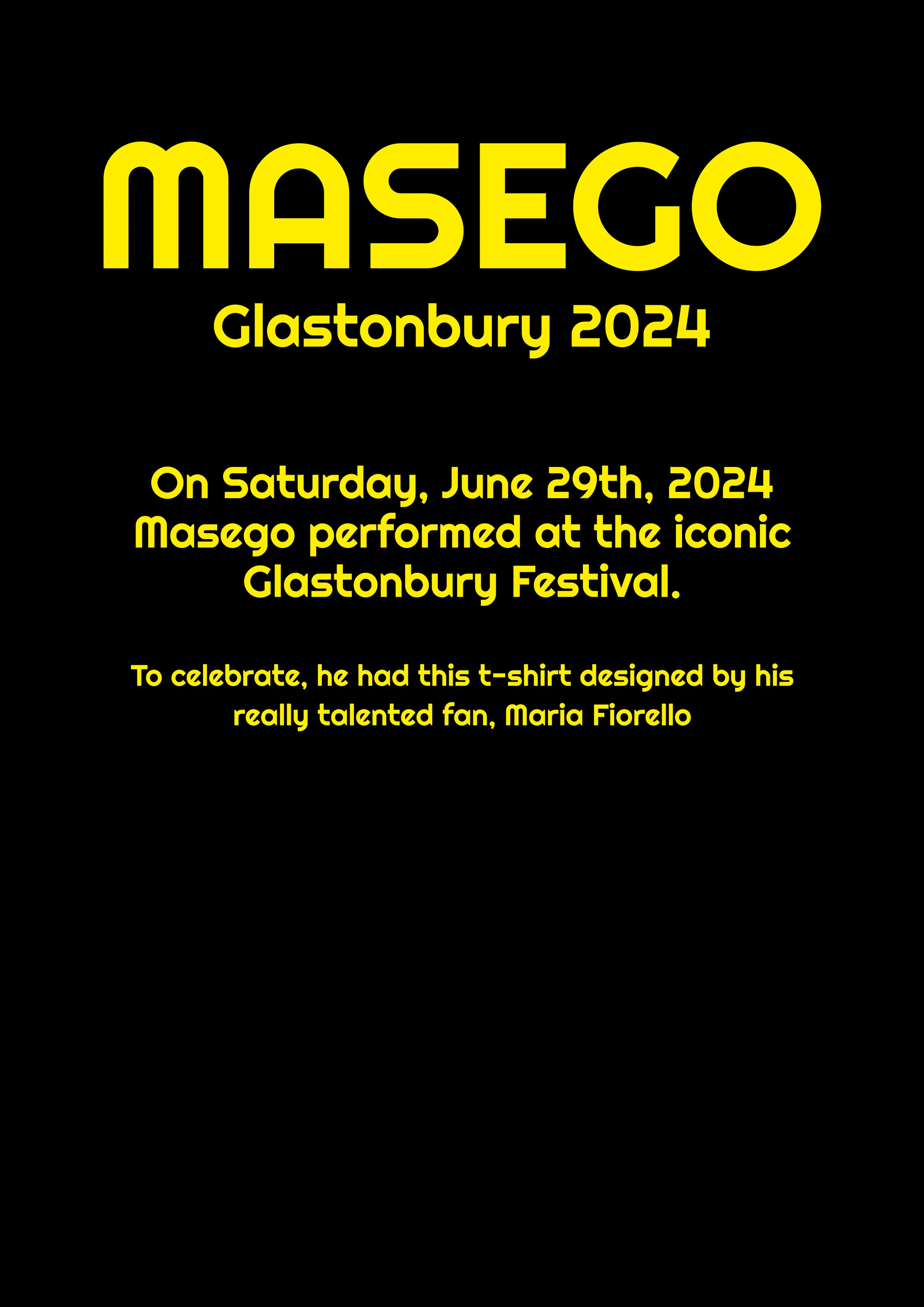 Grafica Masego live retro