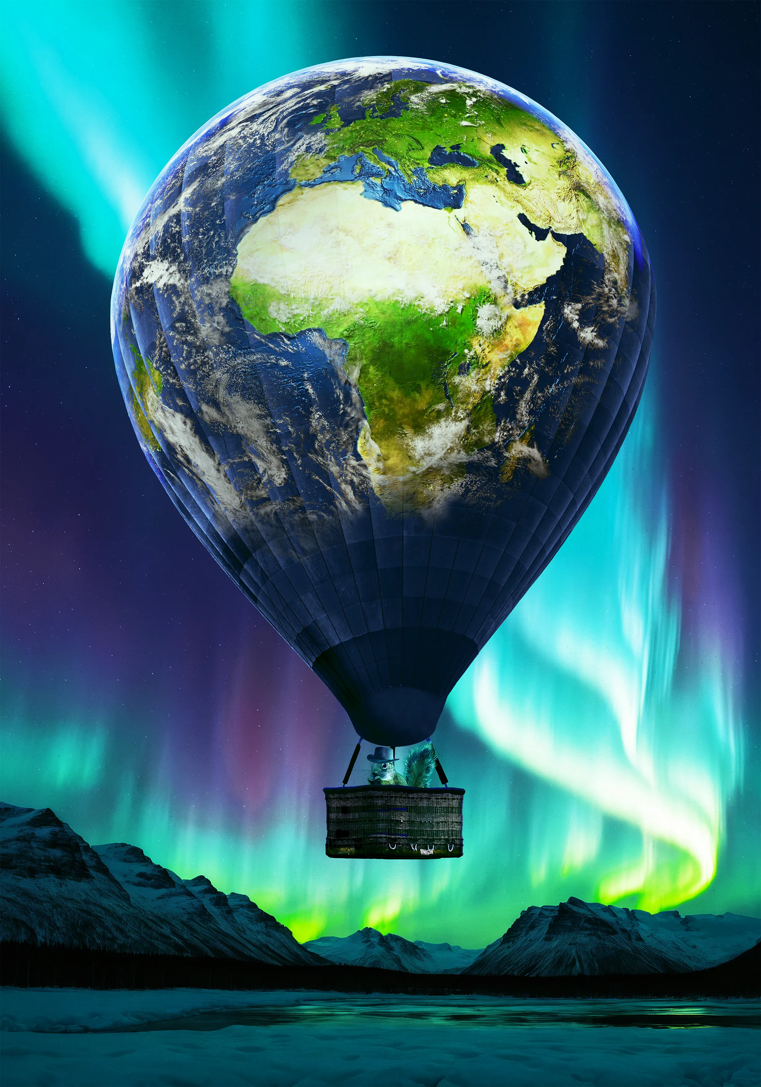 Poster celebrativo dedicato al tema del viaggio