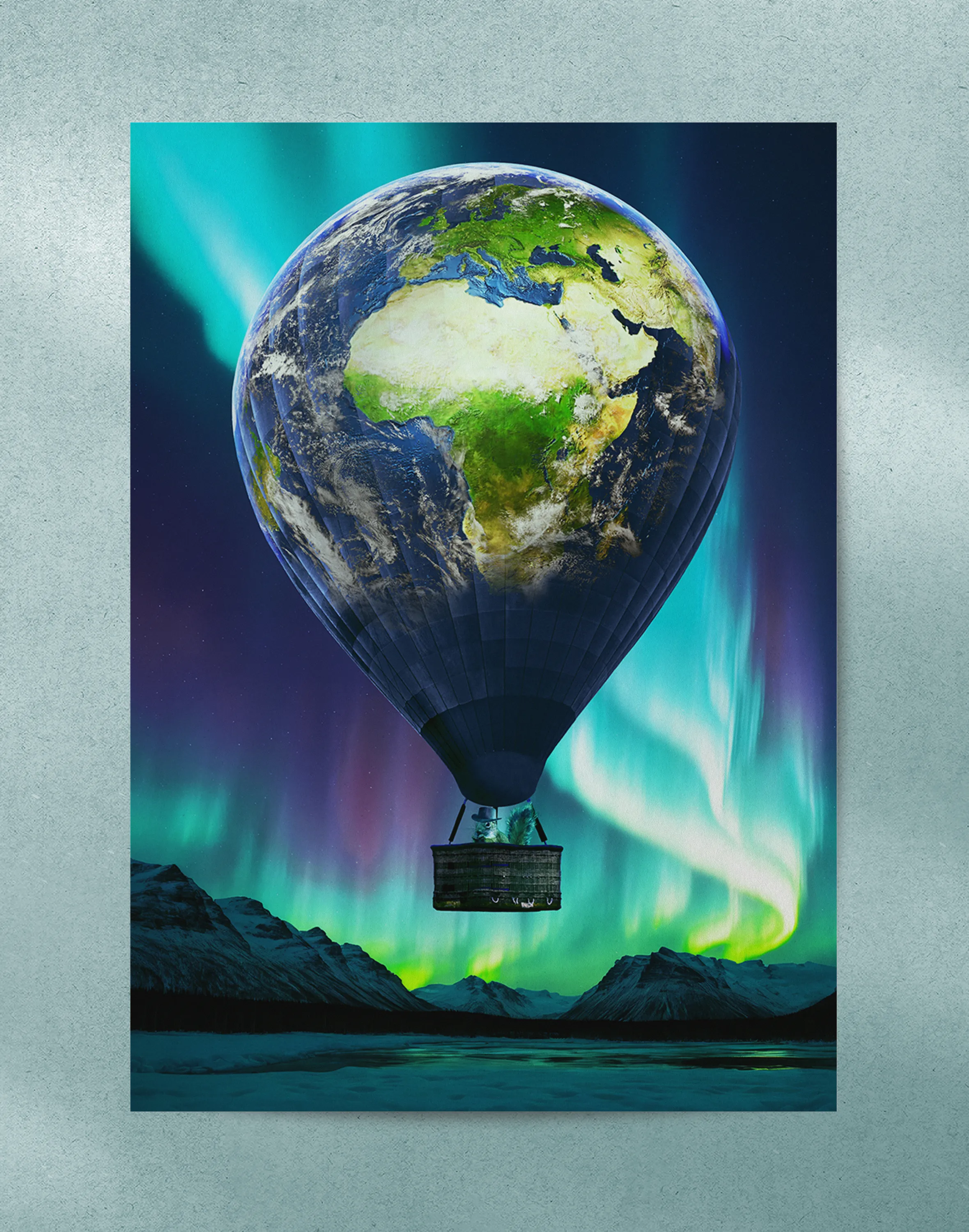 Poster celebrativo dedicato al tema del viaggio