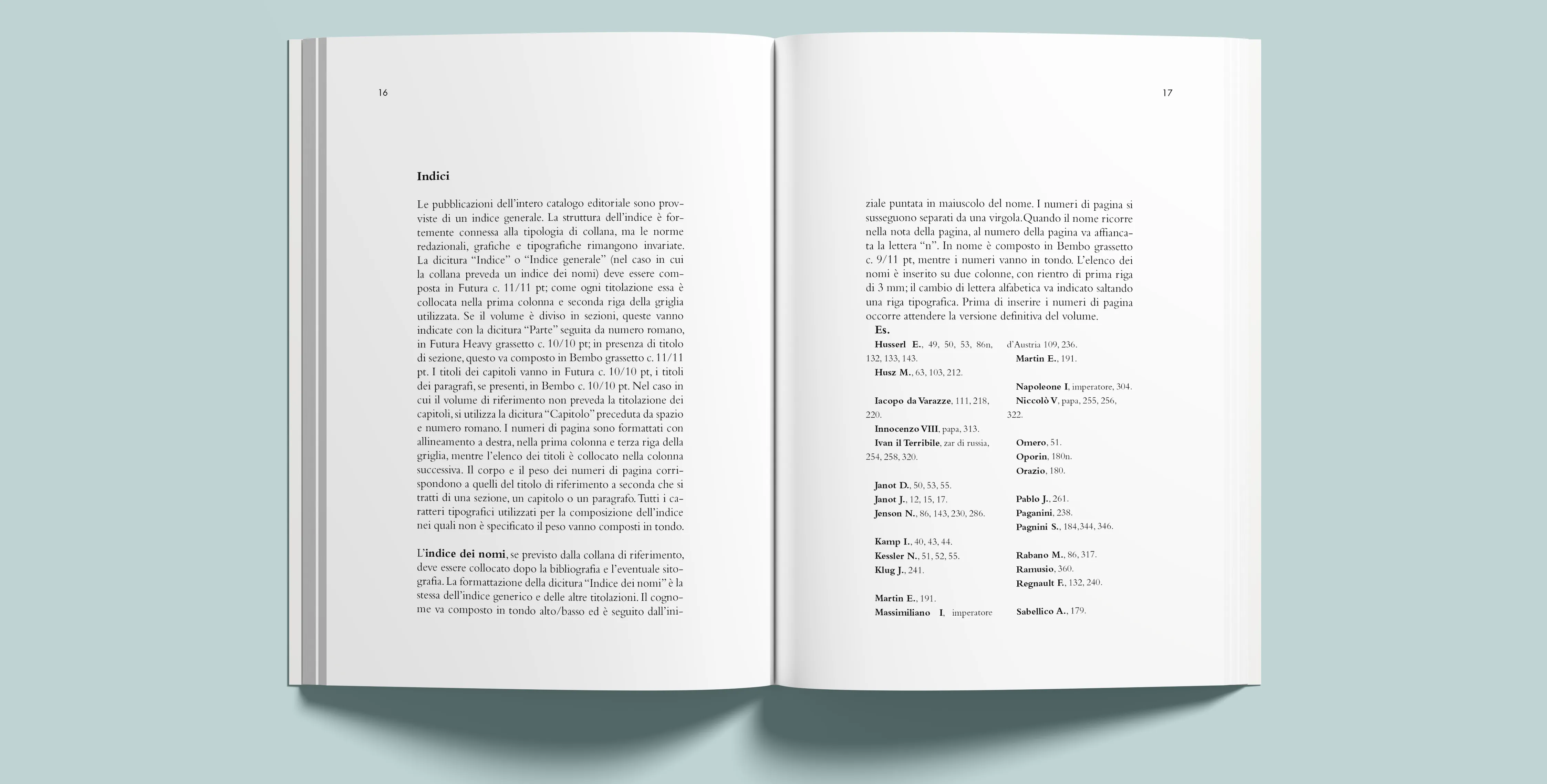 Pagina interna del manuale