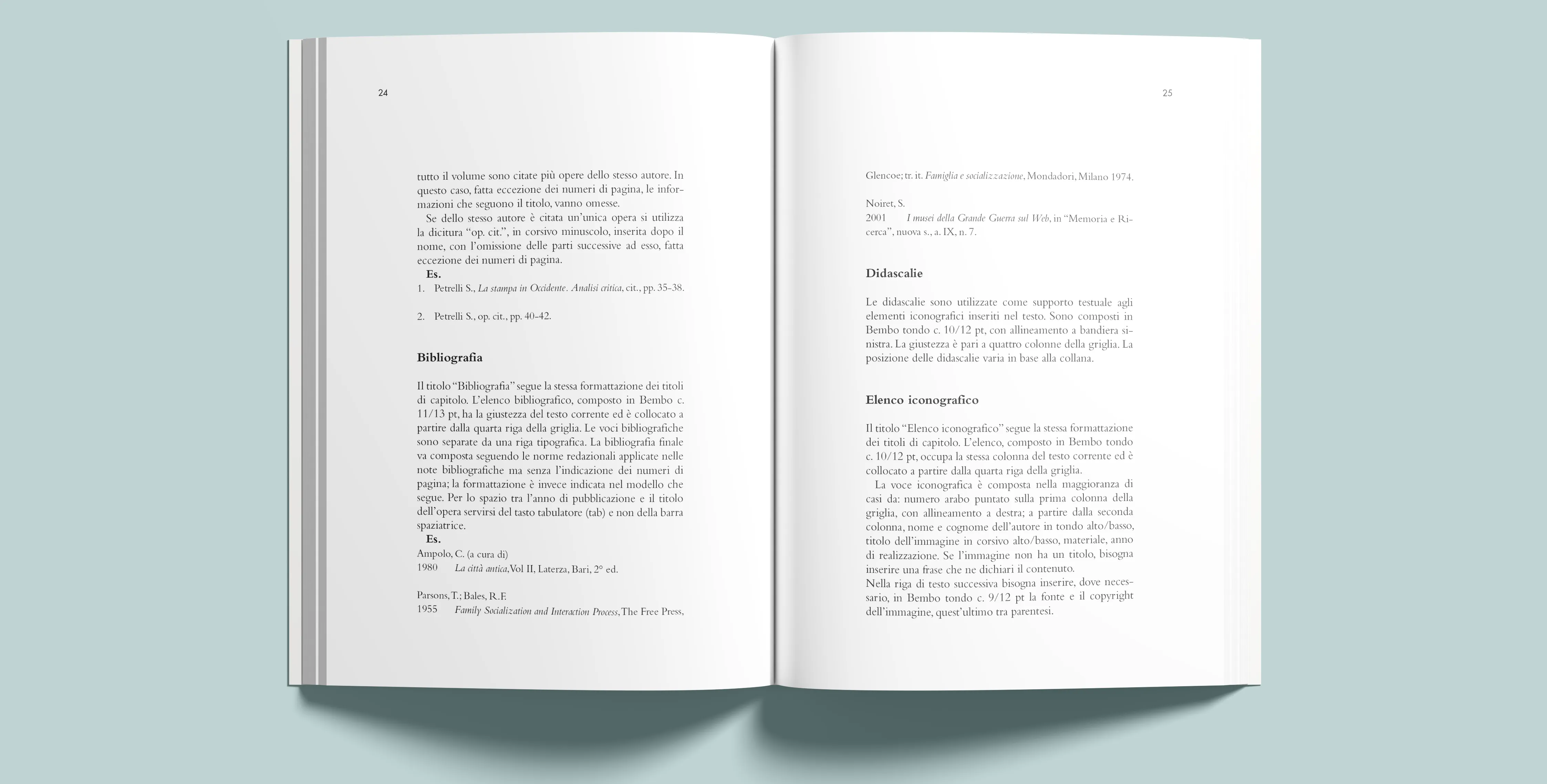 Pagina interna del manuale
