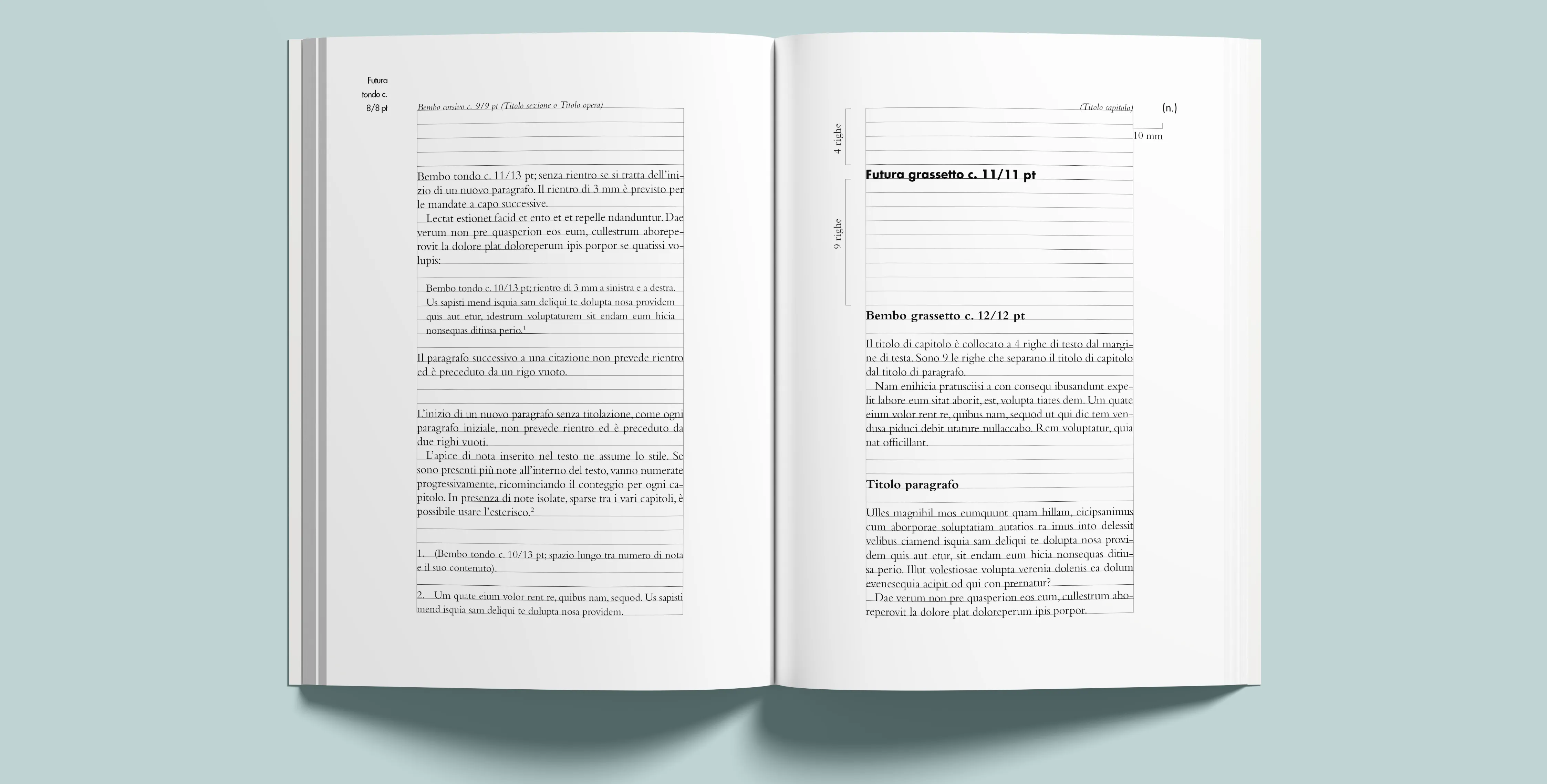 Pagina interna del manuale