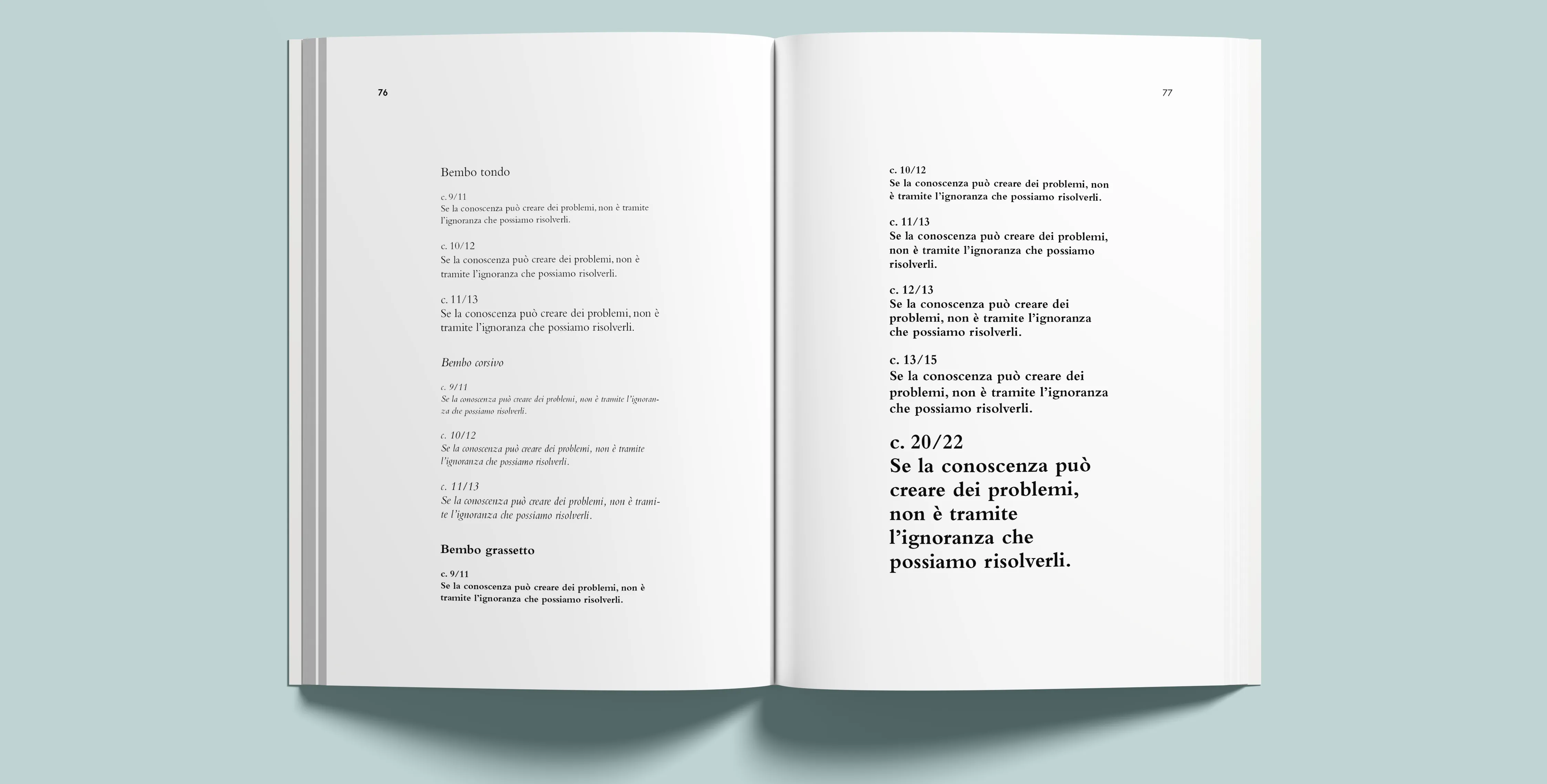 Pagina interna del manuale