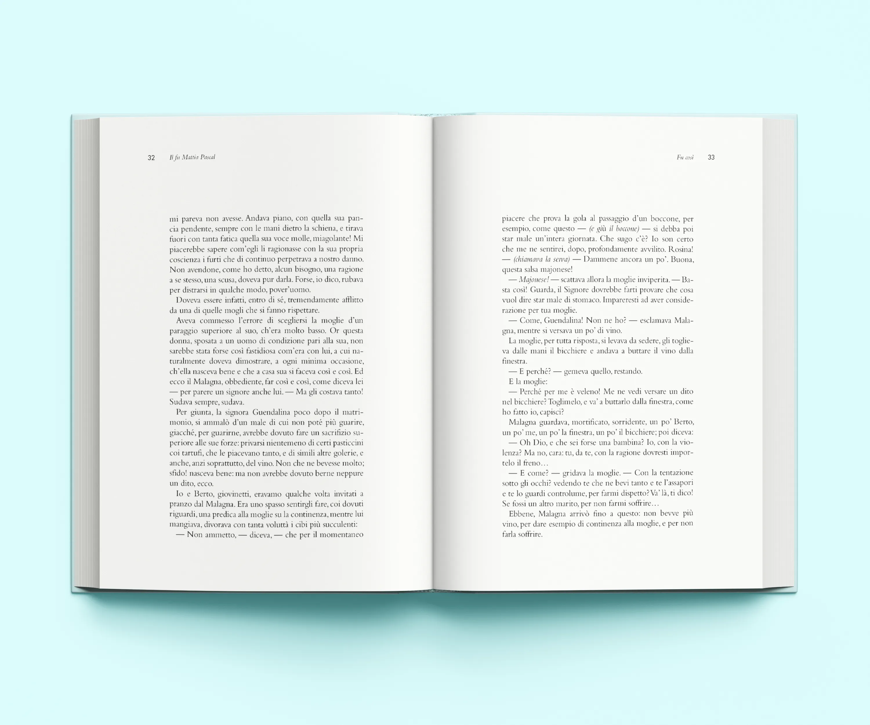 Doppia pagina Il fu Mattia Pascal